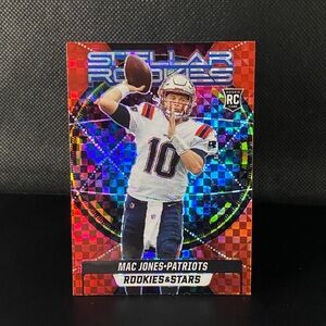 SR-5 Mac Jones Red Plaid RC 2021 Panini Rookies & Stars NFL New England Patriots